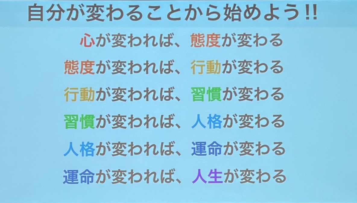 心から変わると、凄いことに