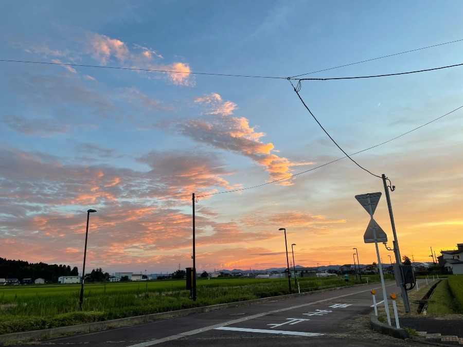 今日の夕焼け