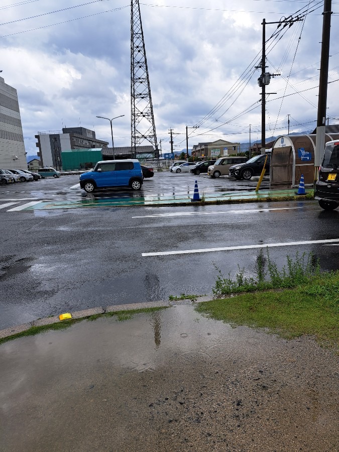 雨～～どしゃ降り