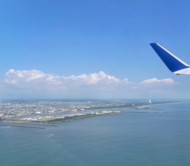 海に向かって！