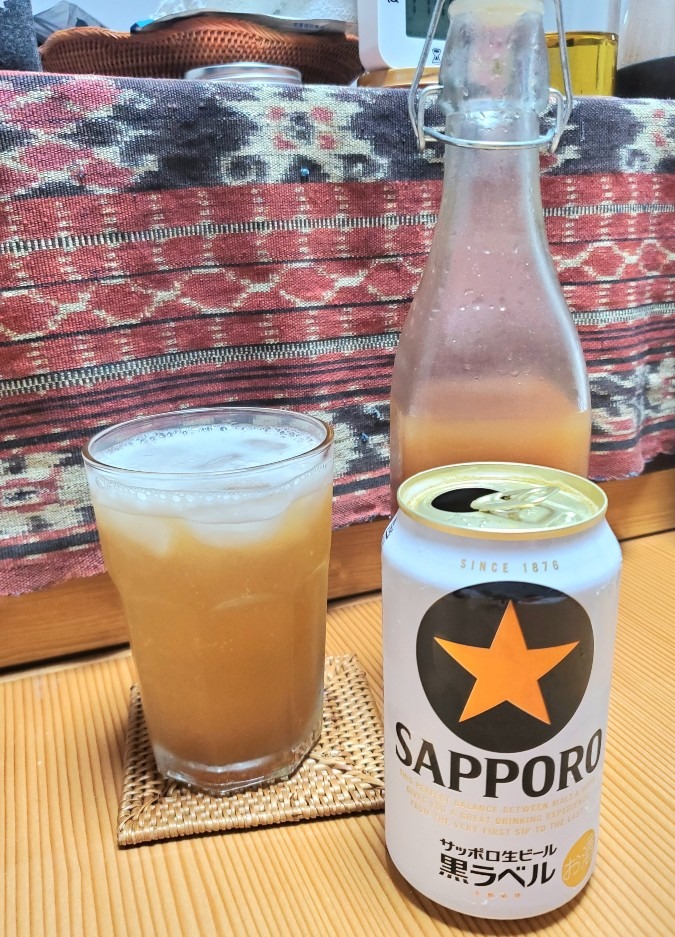 ジンジャーシロップで🍺