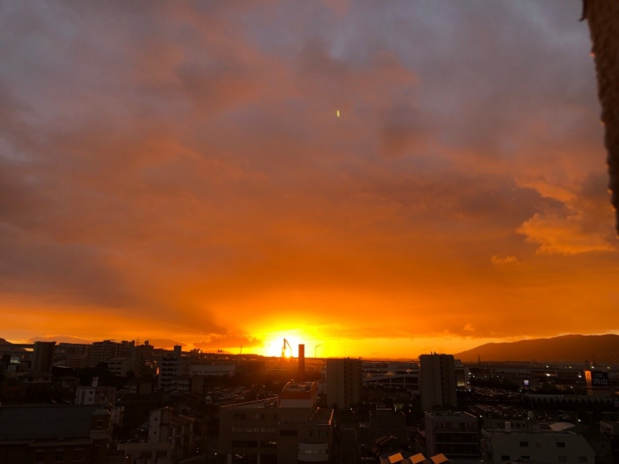 今日の夕焼け