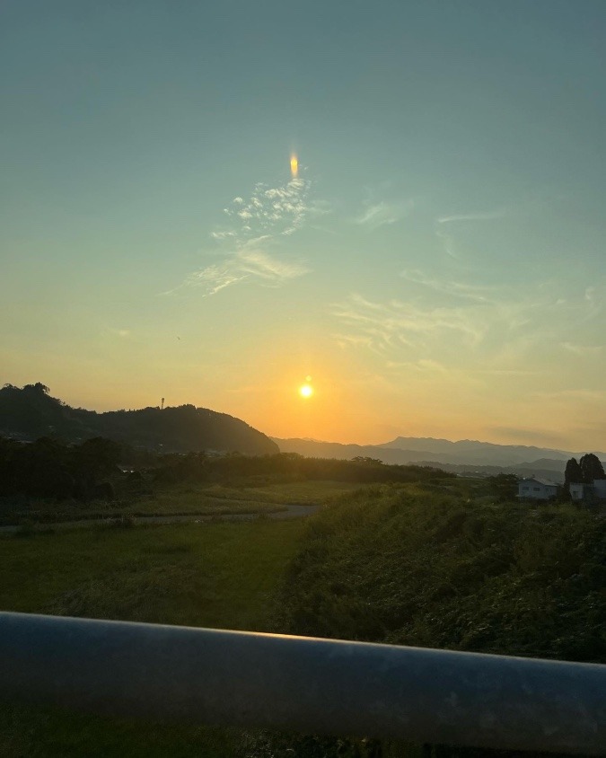 昨日の夕陽♪