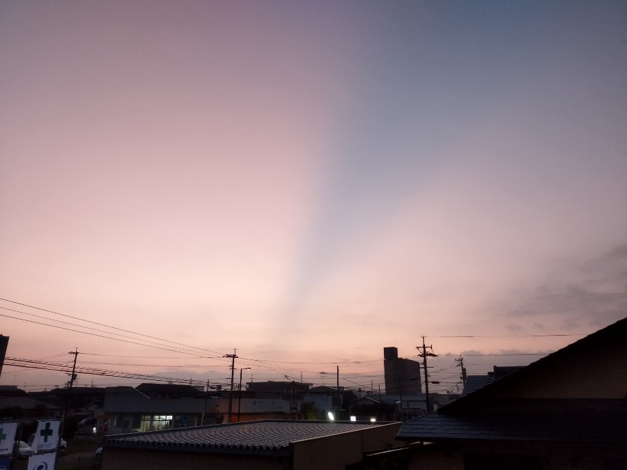 都城市（2022/9/29）今朝の朝焼け😊❗（東の空）