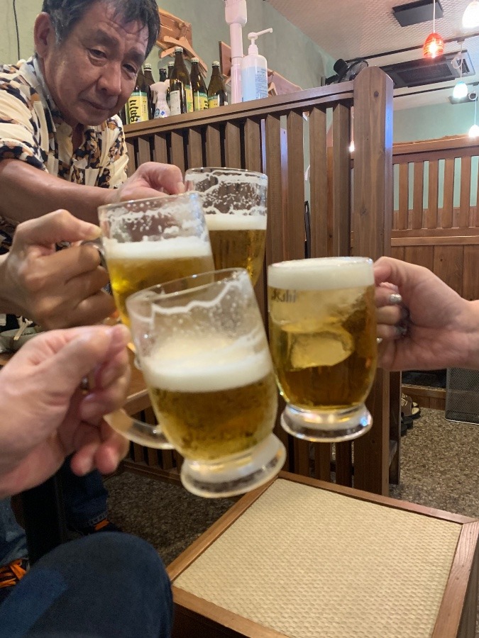 乾杯❗️今日もありがとう^_^