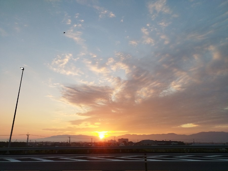 都城市（2022/9/9）今朝も晴れてました😅⤴️（東の空）