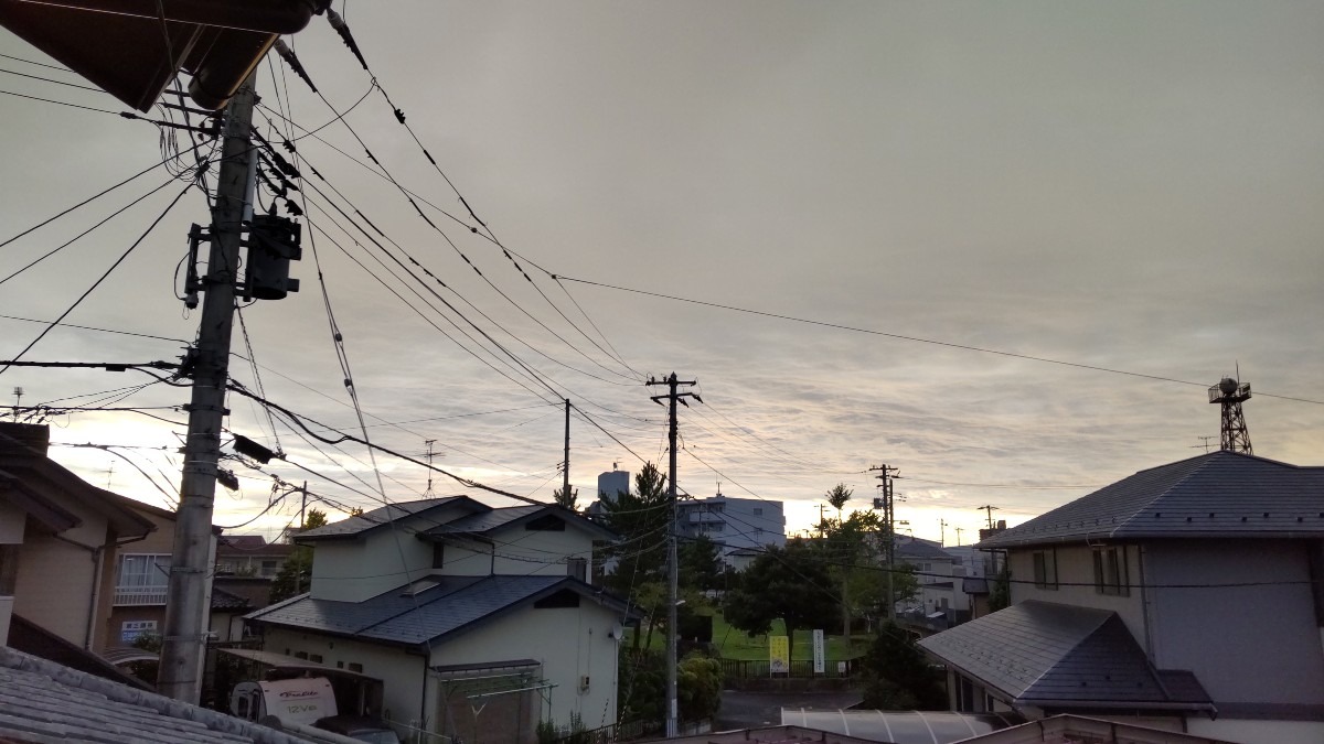 今朝5:40の、空！