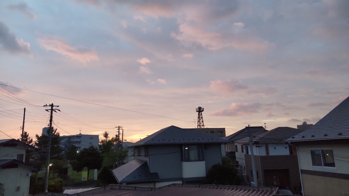 台風の前❓️