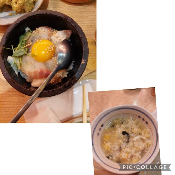 アフターの鯛茶漬け