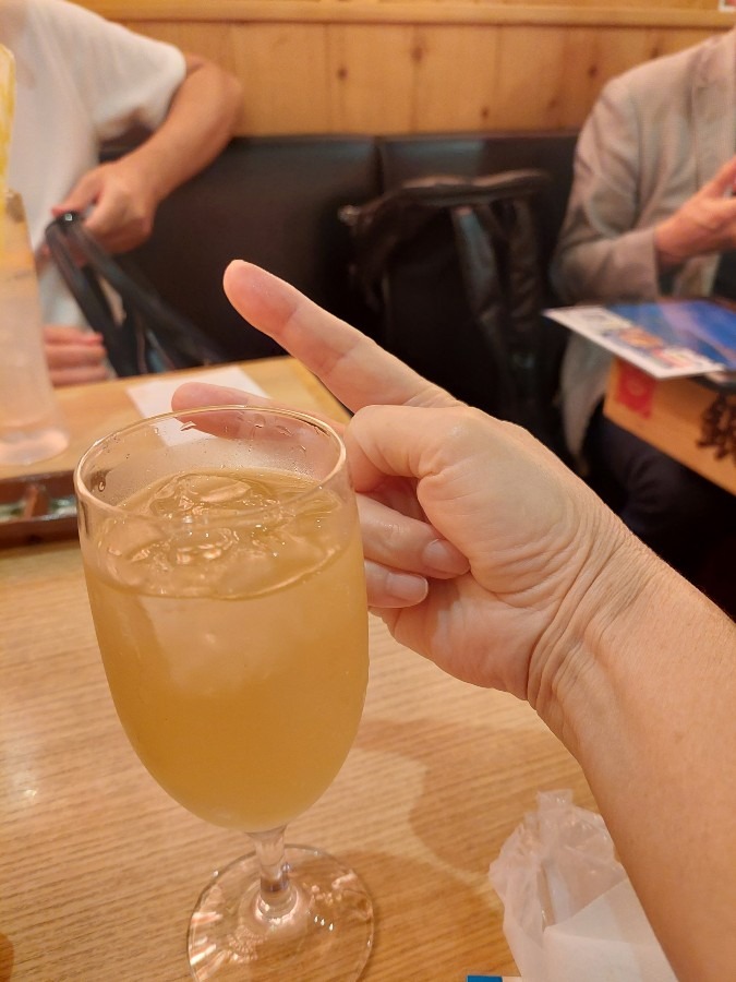 アフターでピース！乾杯