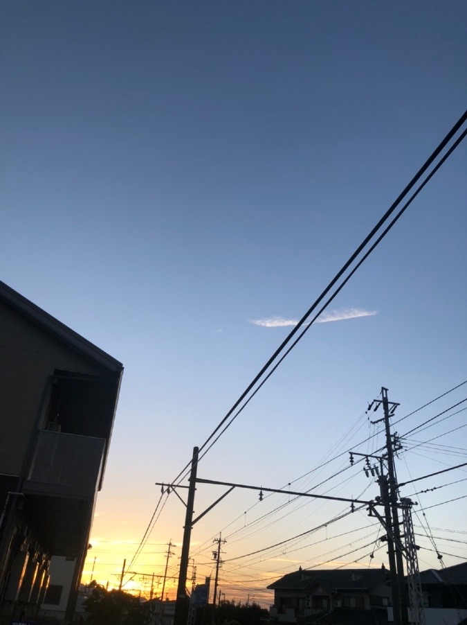 🌤今日の夕日🌆