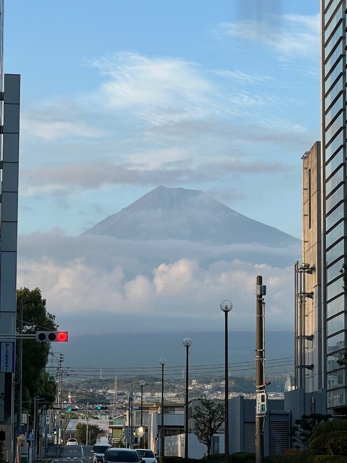 富士市永田町からの富士山