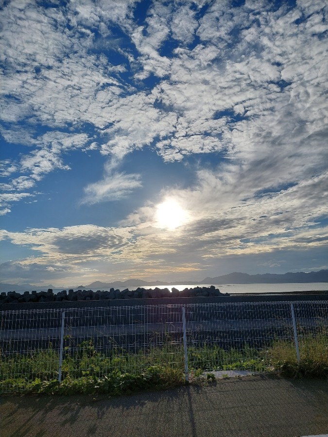 下関から帰り道の厚狭からの空