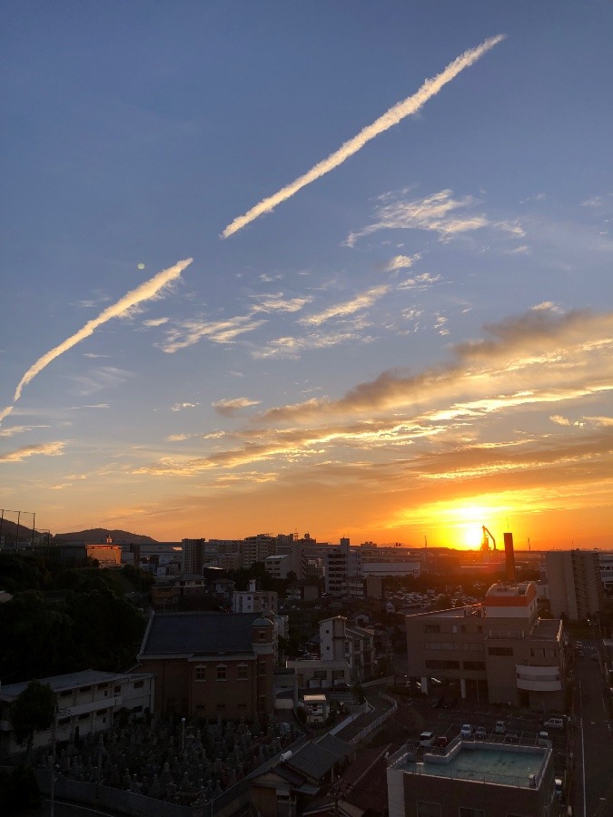 今日の夕焼け