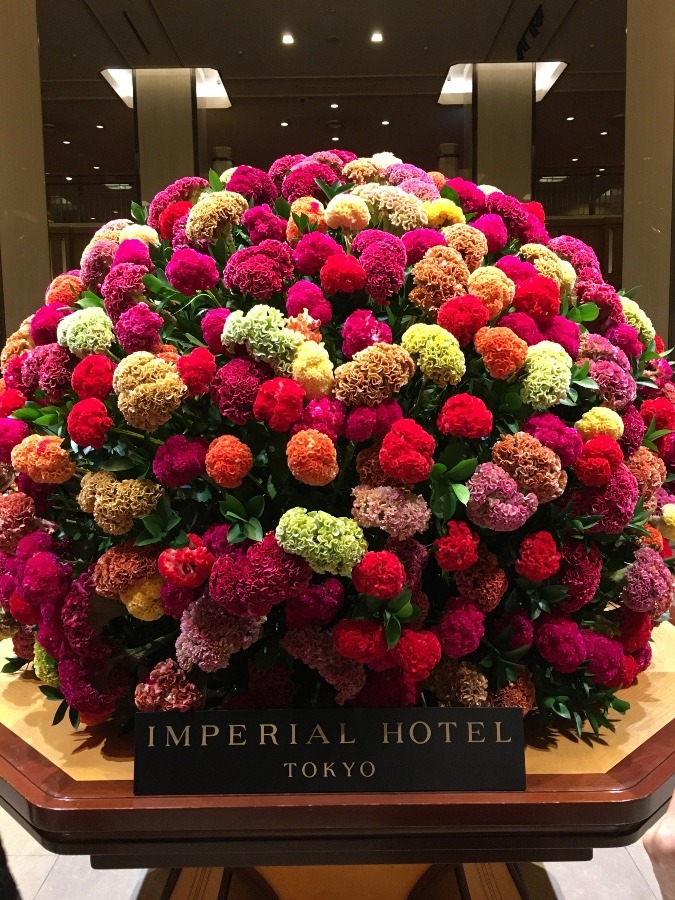 帝国ホテルのロビーのお花