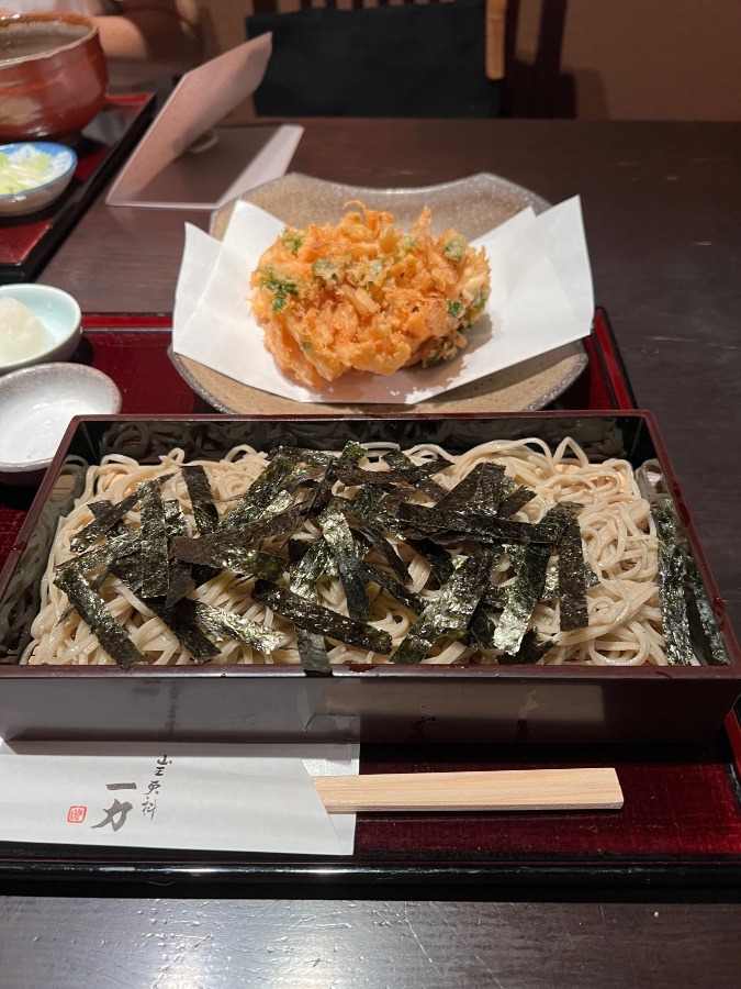 蕎麦一力　大森　白エビざる蕎麦