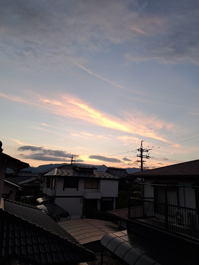 今空　　夕暮れ