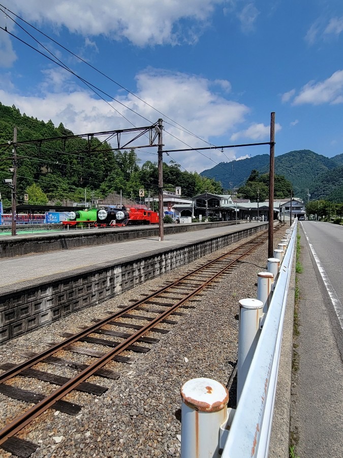 普段の大井川鐵道千頭駅トーマスがいなくても