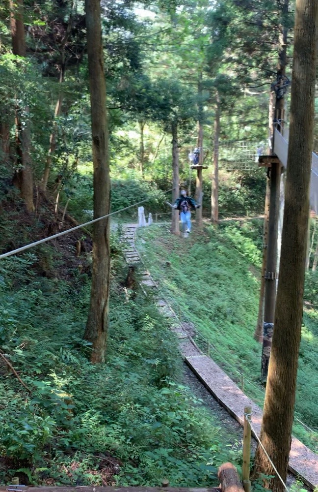 立体機動装置で飛んでるみたい❗️