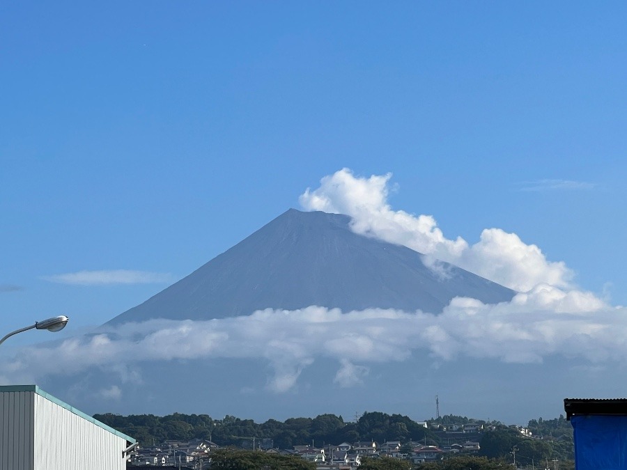 今朝の富士山🗻