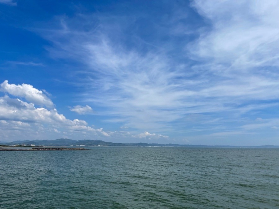 昨日の朝の空