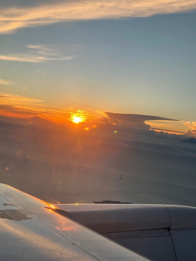 飛行機からの