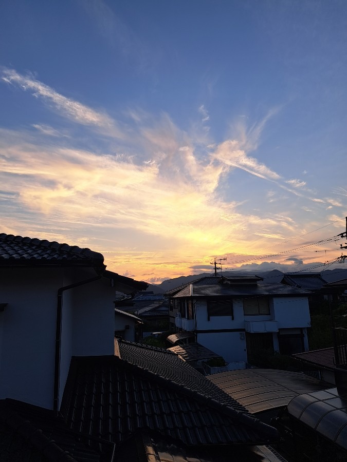 9/11 　夕空