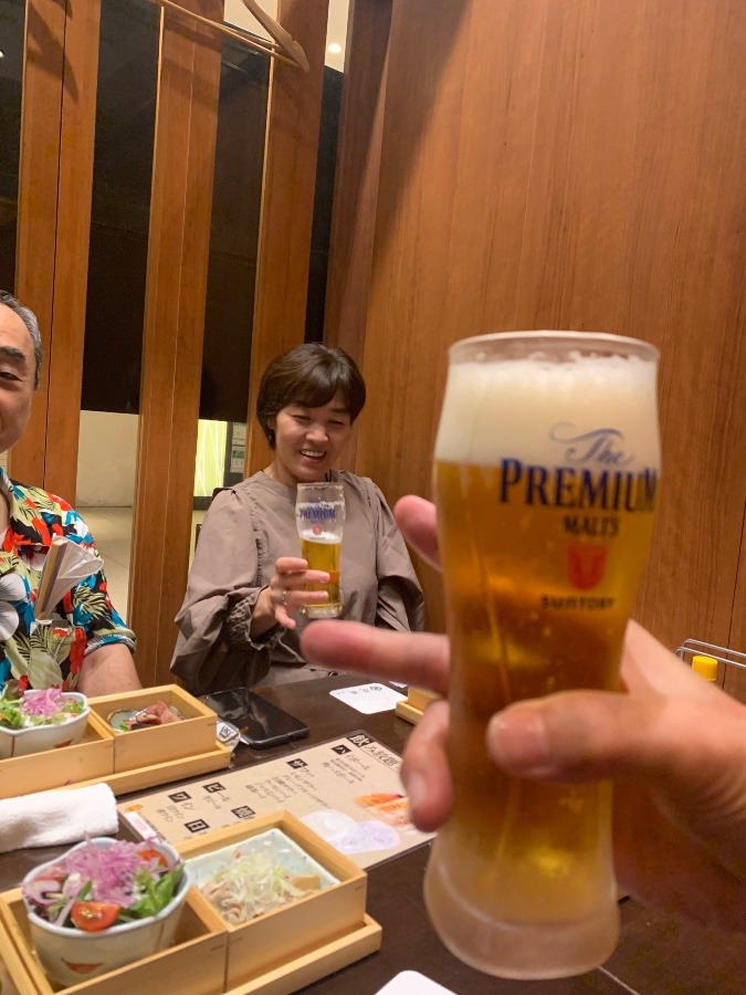 ピース乾杯❗️