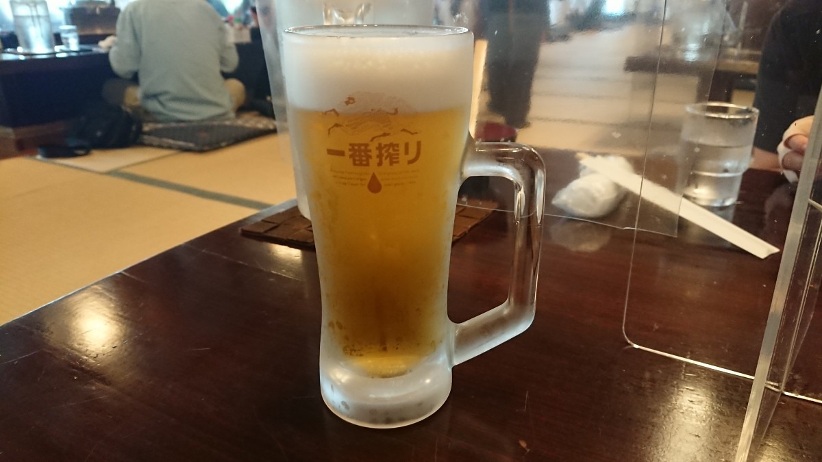 まずはビール🍺です