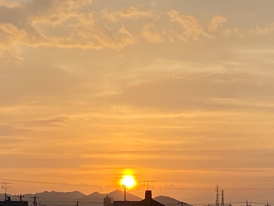 9月19日の朝陽浴