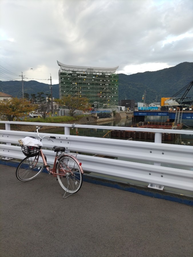 出雲大社の大鳥居　修繕中