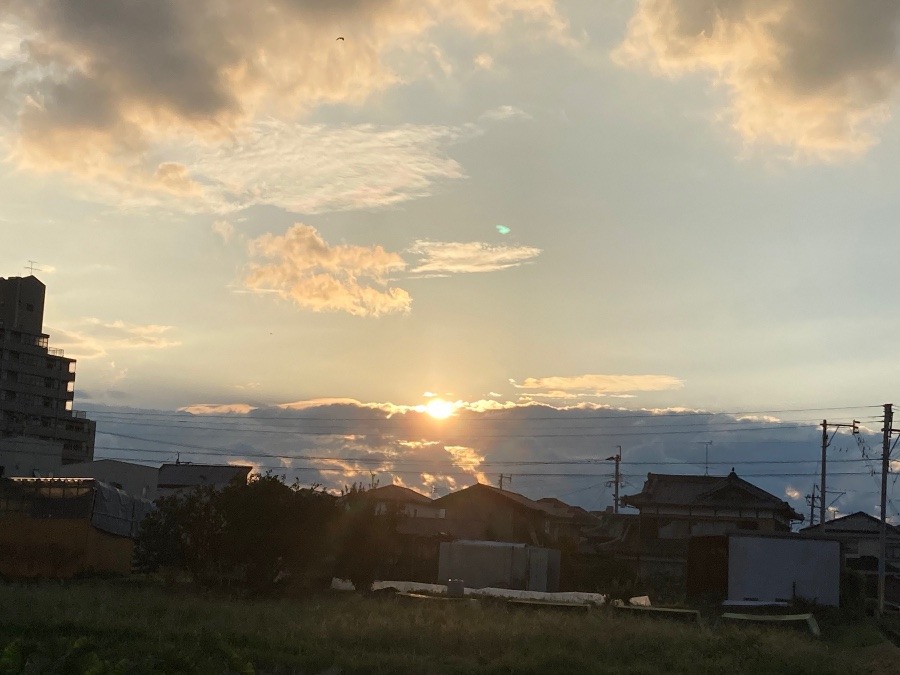 昨日の夕陽