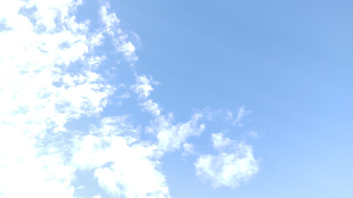 今朝(10/8)の空！