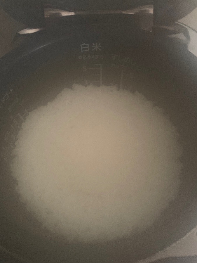 水素水で新米を炊いてみよました(^.^)