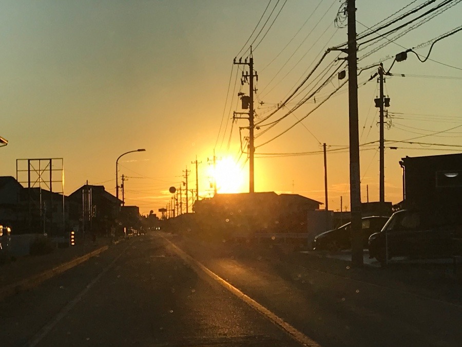 大きな夕陽✨✨