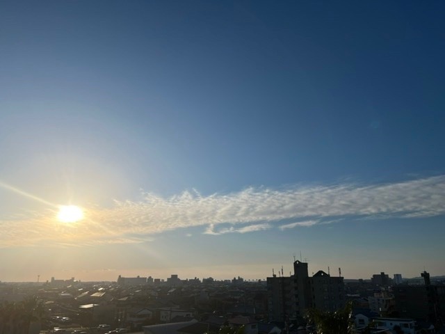 2022/10/24 宮崎の朝の空