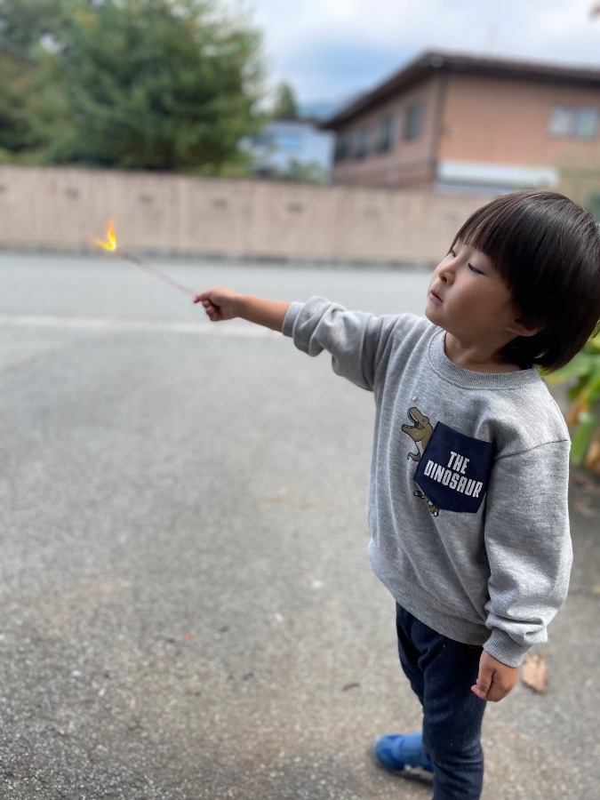 昼中の花火(*^^*)