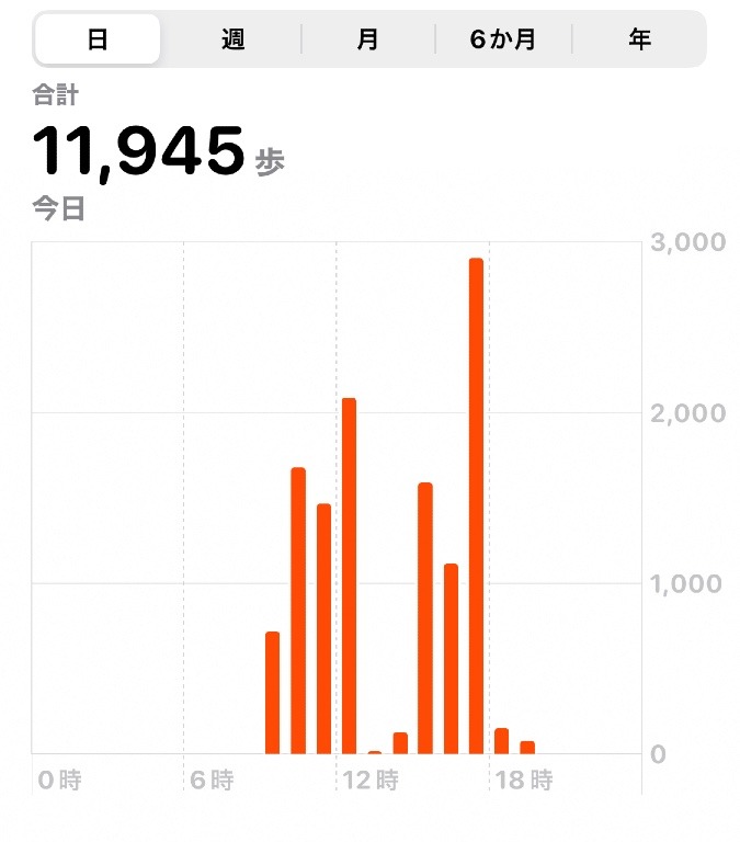 11945歩　10/12 ウォーキング