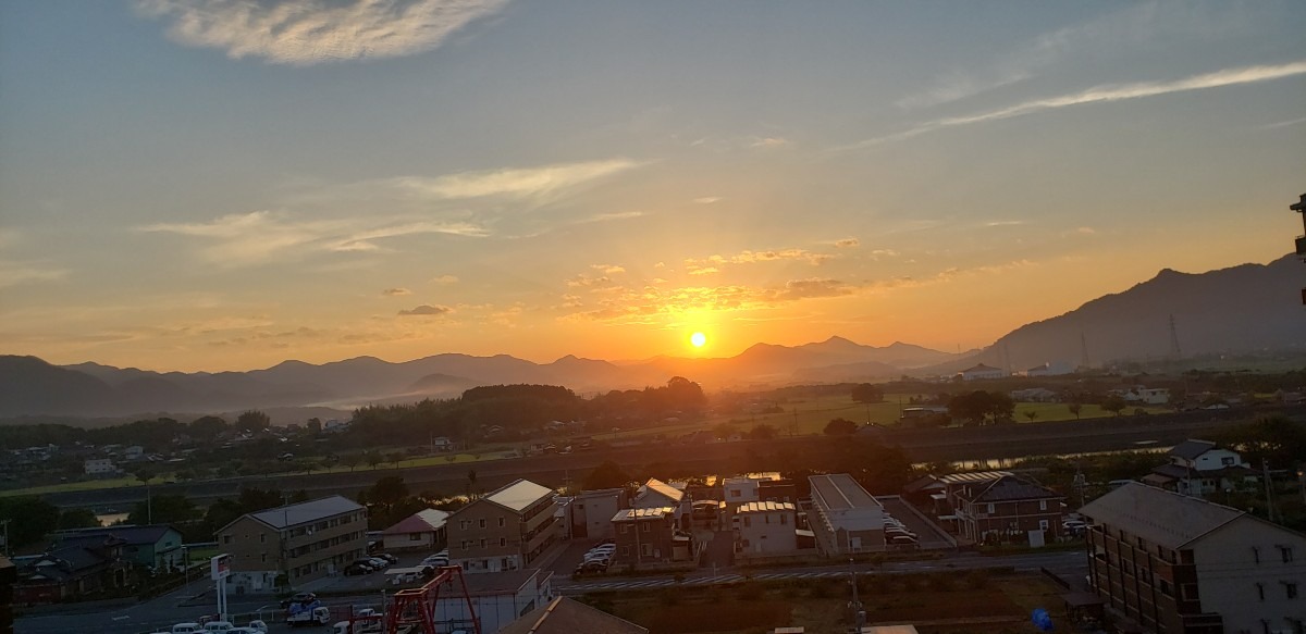 朝日とご挨拶🌅