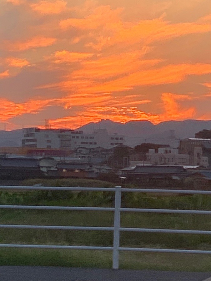 昨日の夕焼け