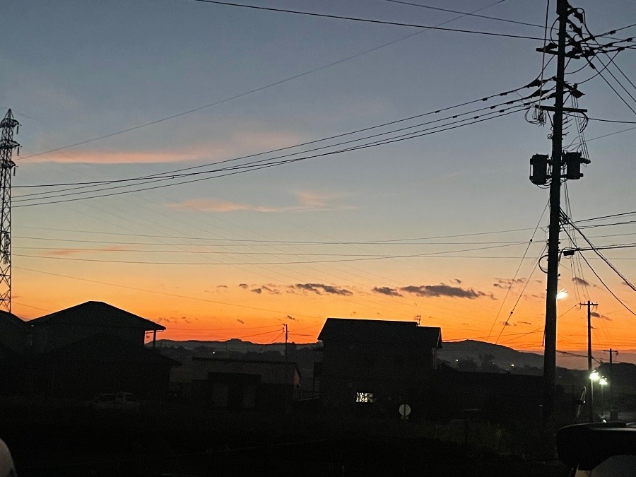 今朝の空