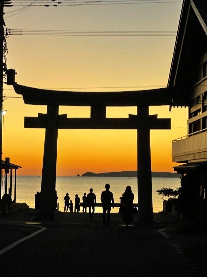 感動の夕日