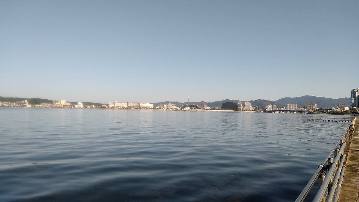 今朝の宍道湖