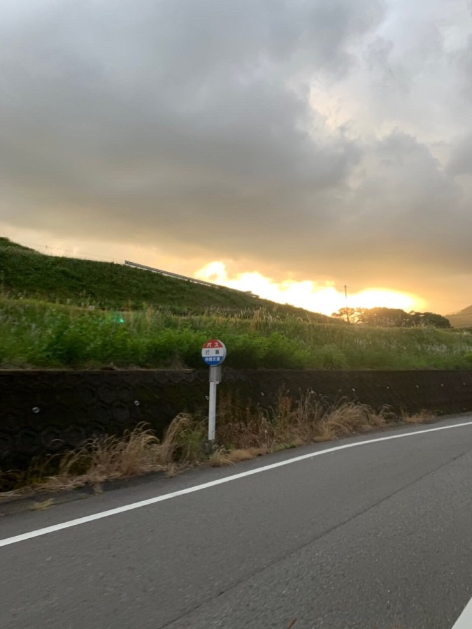 燃える夕陽