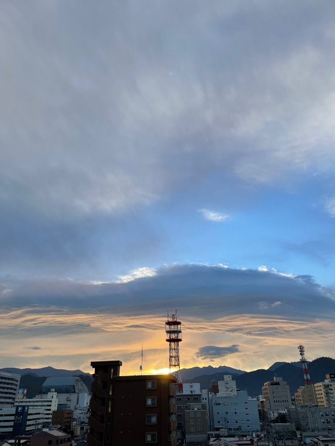 今朝の空  1