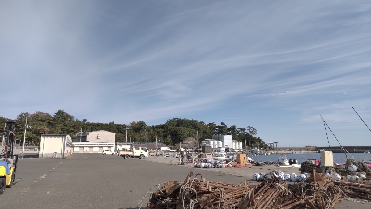 七ヶ浜の漁村。