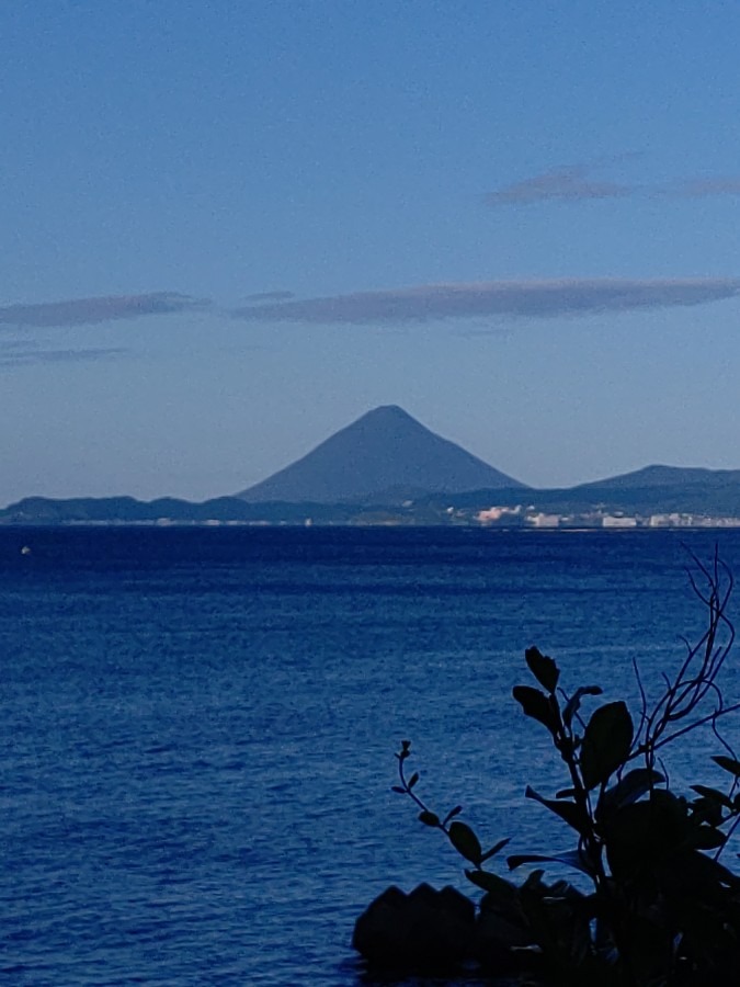 今朝の開聞岳🗻