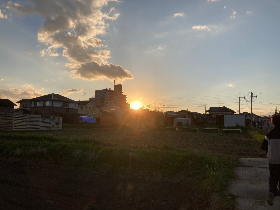 今日の夕陽