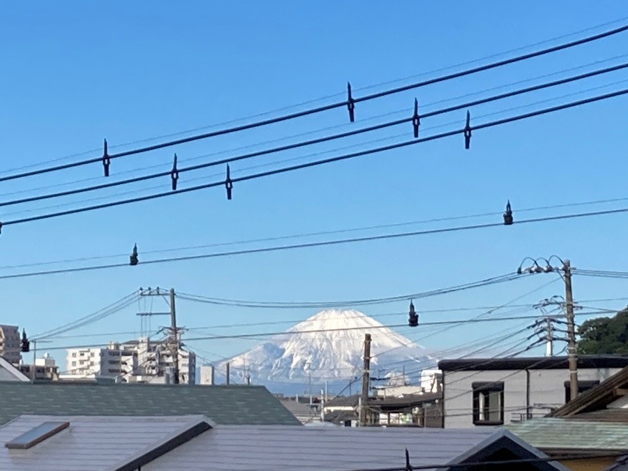 今朝の富士山✨