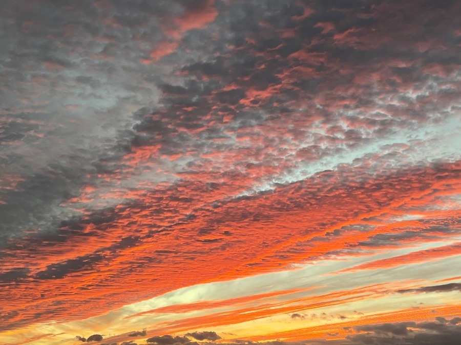 須賀川市の夕焼け空